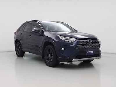 Blue 2021 Toyota RAV4 Hybrid XSE