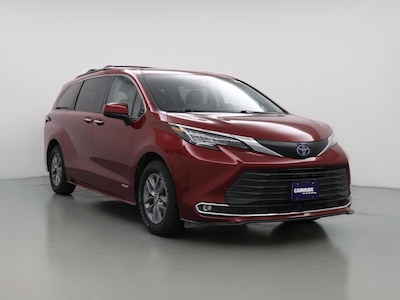 Red 2021 Toyota Sienna Hybrid XLE