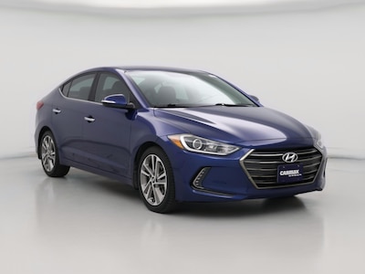 Blue 2017 Hyundai Elantra Limited