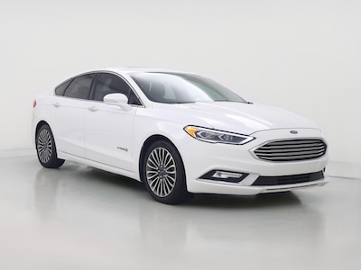 White 2017 Ford Fusion Hybrid Titanium