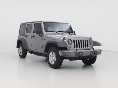 Silver 2016 Jeep Wrangler Unlimited Sport