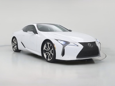 White 2018 Lexus LC 500