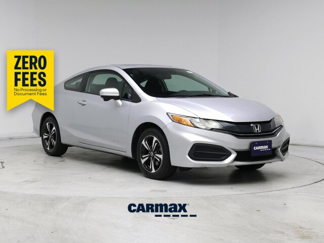 Silver 2015 Honda Civic Coupe EX Coupe Front-Wheel Drive Automatic