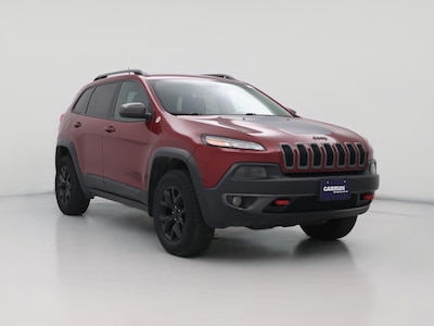 Red 2016 Jeep Cherokee Trailhawk
