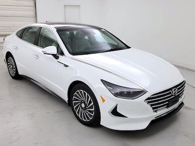 White 2023 Hyundai Sonata Hybrid Limited
