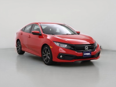 Red 2019 Honda Civic Sport