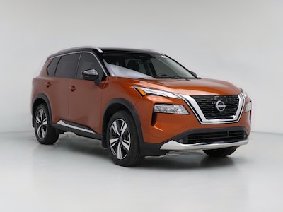 Orange 2022 Nissan Rogue Platinum