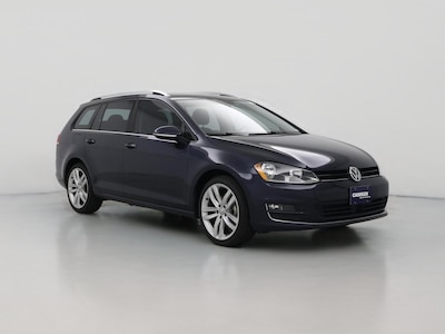 Blue 2017 Volkswagen Golf SEL