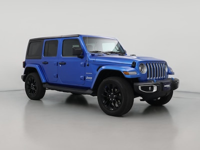 Blue 2022 Jeep Wrangler 4XE PHEV Unlimited Sahara