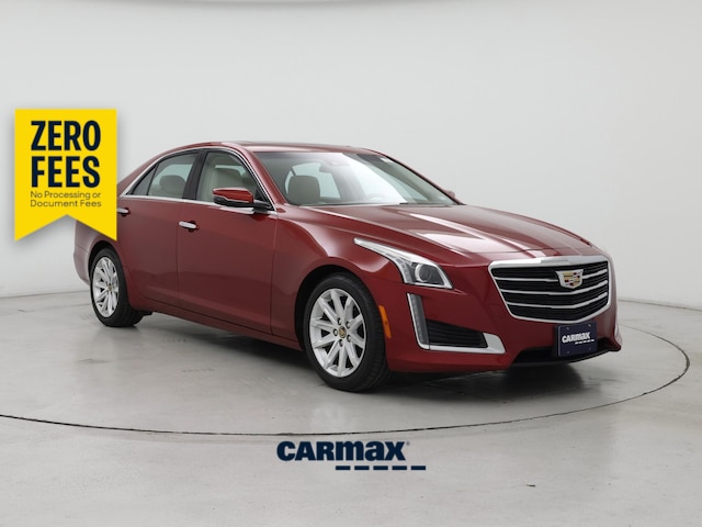 Red 2015 Cadillac CTS 3.6L Luxury RWD Sedan Rear-Wheel Drive Automatic