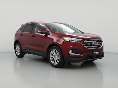 Red 2019 Ford Edge Titanium