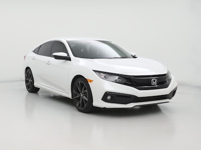 White 2020 Honda Civic Sport