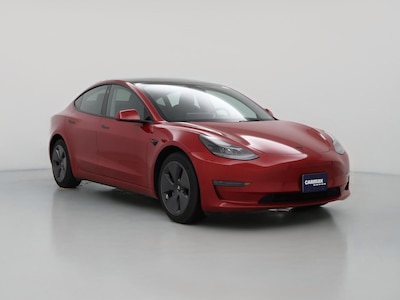 Red 2022 Tesla Model 3