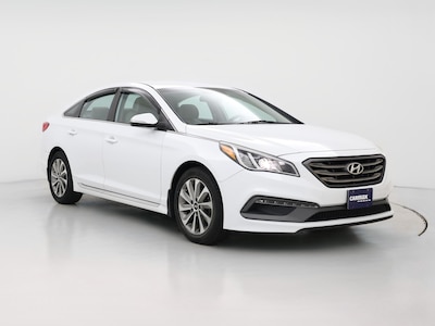 White 2015 Hyundai Sonata Sport