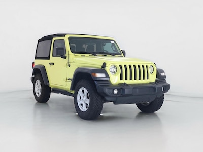 Yellow 2023 Jeep Wrangler Sport S