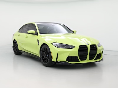 Yellow 2022 BMW M3 Competition