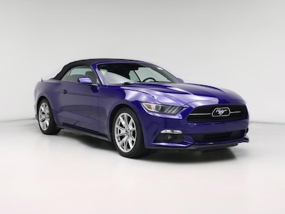 Blue 2015 Ford Mustang Ecoboost Premium