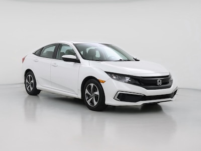 White 2019 Honda Civic LX