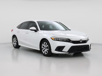 White 2022 Honda Civic LX