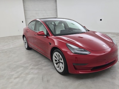 Red 2023 Tesla Model 3