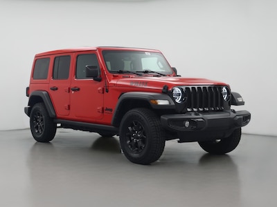 Red 2021 Jeep Wrangler Unlimited Willys