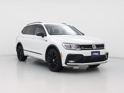 White 2021 Volkswagen Tiguan SE R-Line Black