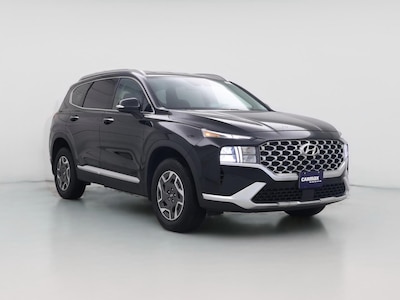 Black 2022 Hyundai Santa Fe Hybrid Blue
