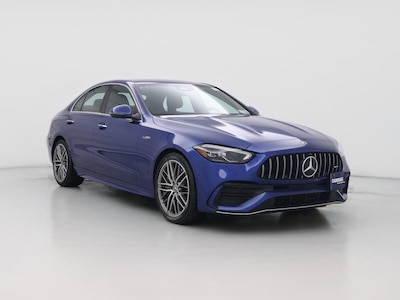 Blue 2023 Mercedes-Benz C43 AMG