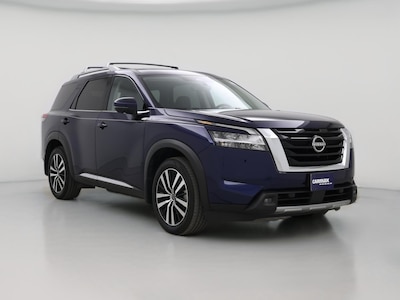 Blue 2024 Nissan Pathfinder Platinum