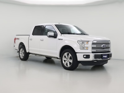 White 2015 Ford F150 Platinum