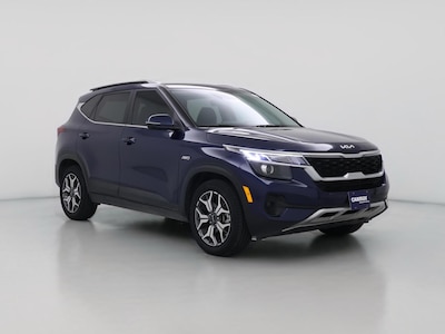 Blue 2022 Kia Seltos EX