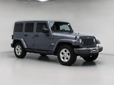 Gray 2015 Jeep Wrangler Unlimited Sahara