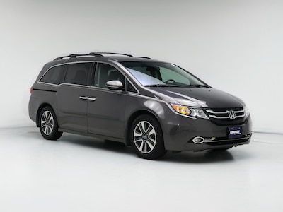 Gray 2015 Honda Odyssey Touring Elite
