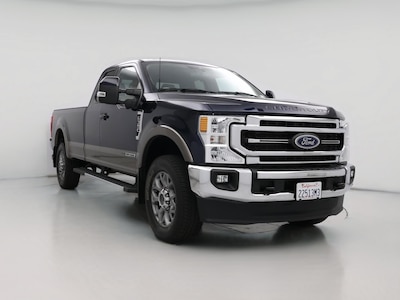 Blue 2022 Ford F350 Lariat