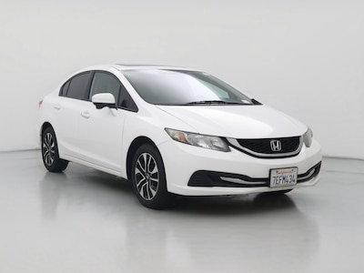 White 2014 Honda Civic EX