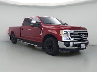 Red 2021 Ford F250 Lariat