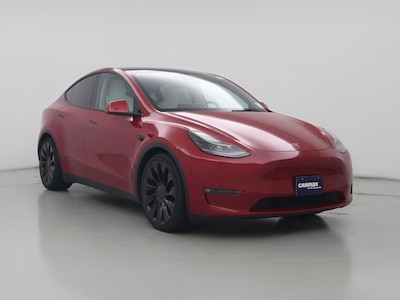 Red 2022 Tesla Model Y Performance