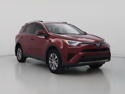 Red 2018 Toyota RAV4 Hybrid LE