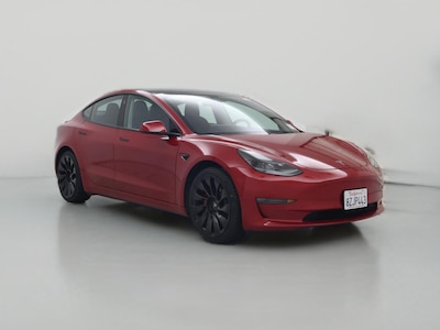 Red 2022 Tesla Model 3 Performance