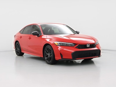 Red 2025 Honda Civic Hybrid Sport