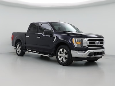 Blue 2022 Ford F150 XLT