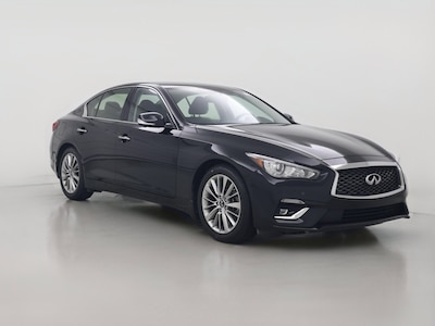Black 2022 Infiniti Q50 Luxe
