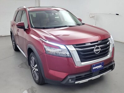 Red 2022 Nissan Pathfinder Platinum