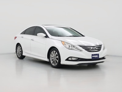 White 2014 Hyundai Sonata Limited