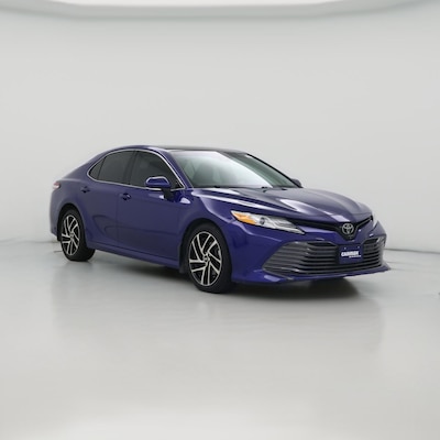 Blue 2018 Toyota Camry XLE