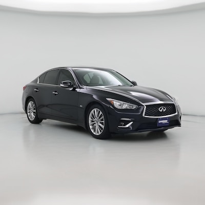 Black 2018 Infiniti Q50 Luxe