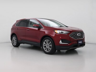 Red 2019 Ford Edge Titanium