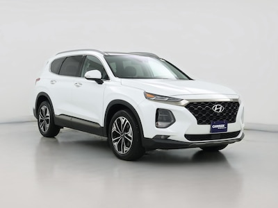 White 2020 Hyundai Santa Fe Limited