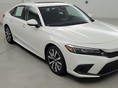 White 2023 Honda Civic EX
