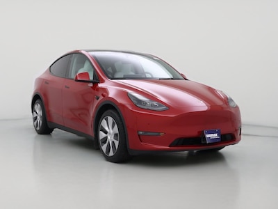 Red 2023 Tesla Model Y Long Range